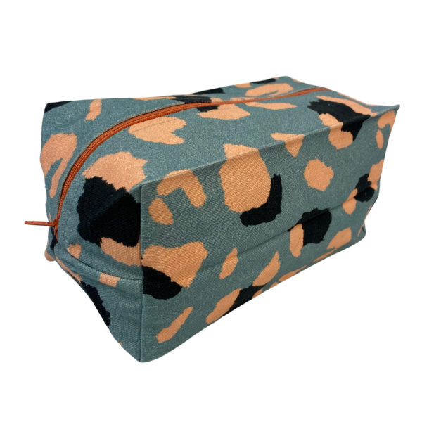 Dopp Pouch - Large in Blue Leopard - Image 4