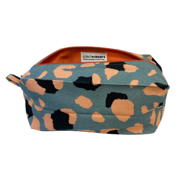 Dopp Pouch - Large in Blue Leopard - Image 3