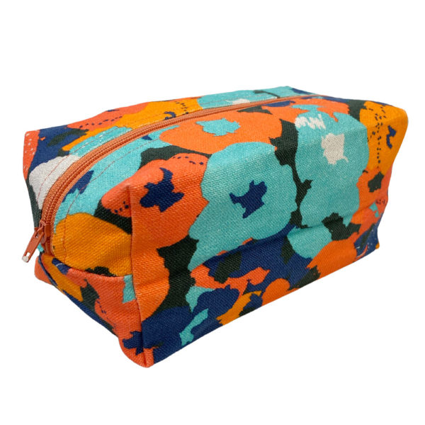 Dopp Pouch - Medium in Orange Floral - Image 4