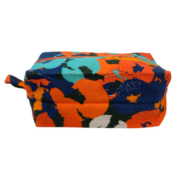 Dopp Pouch - Medium in Orange Floral - Image 2