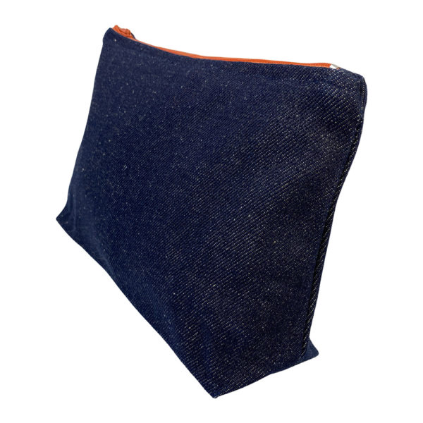 Makeup Bag in Solid Denim - Image 2