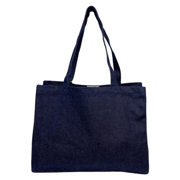 Market Tote in Solid Denim