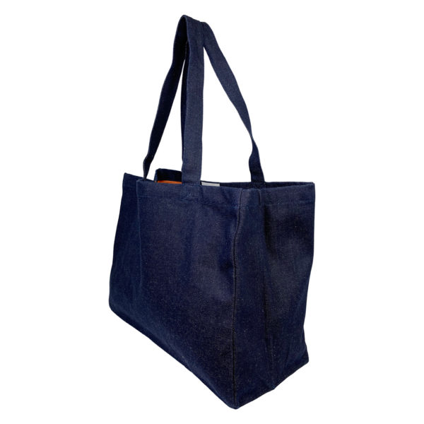 Market Tote in Solid Denim - Image 2