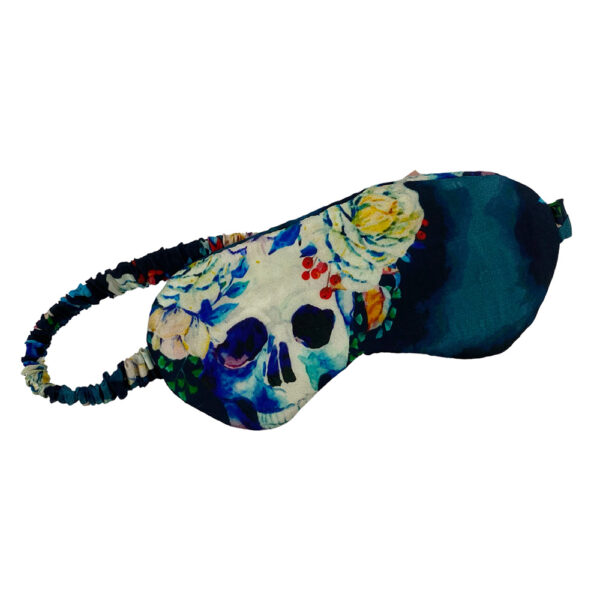 Silk Eye Mask in Skulls