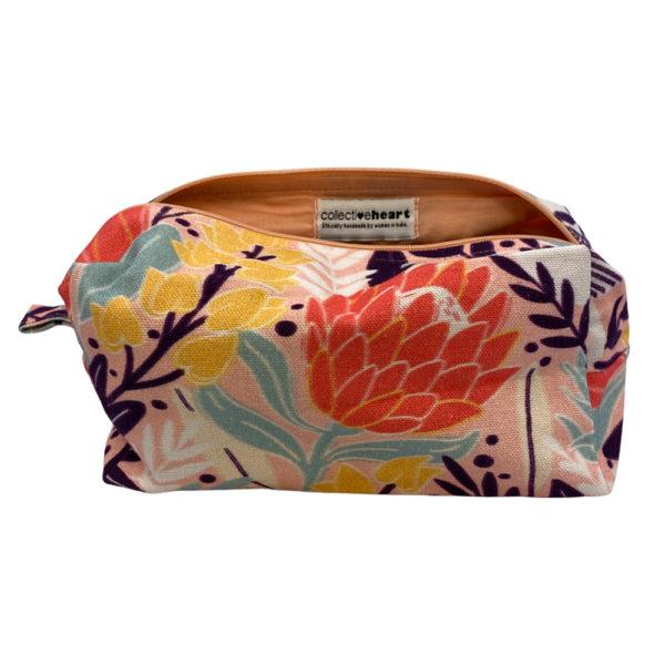 Dopp Pouch - Large in Peach Protea - Image 3