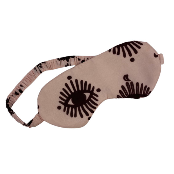 Silk Eye Mask in Mystical Eyes