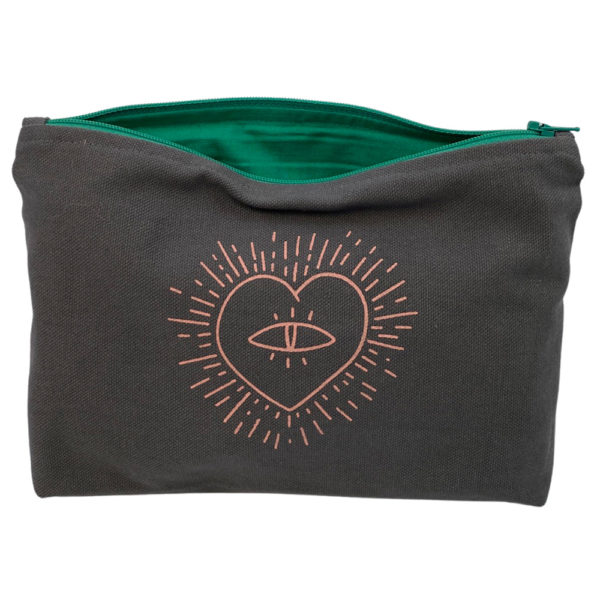 Makeup Bag in Heart Eye - Image 2