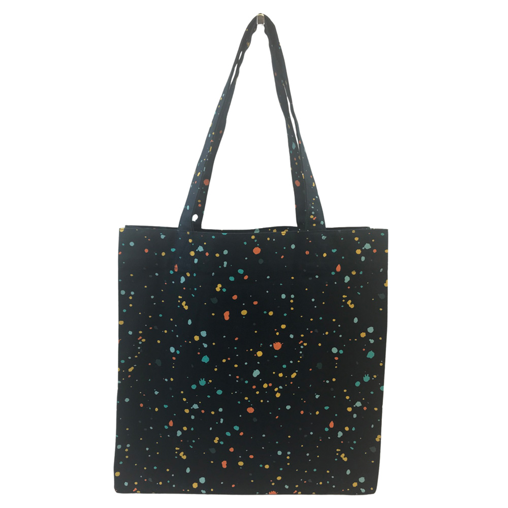 Square Tote in Black Splatter – Collective Heart