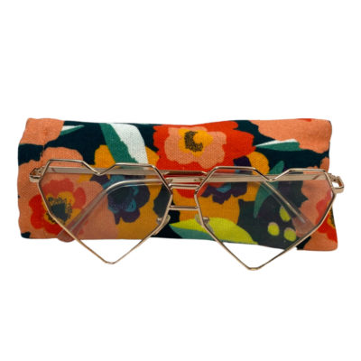 Eyeglass / Sunglass Pouch in Blooming Poppies