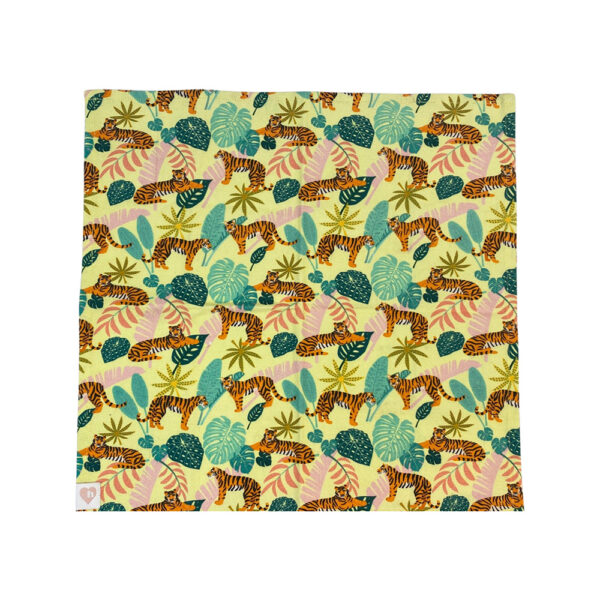 Organic Cotton Napkins - Tropical Tigers - Set of 2 - Image 2