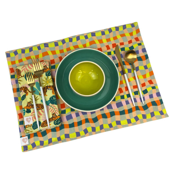 Organic Cotton Napkins - Tropical Tigers - Set of 2 - Image 8