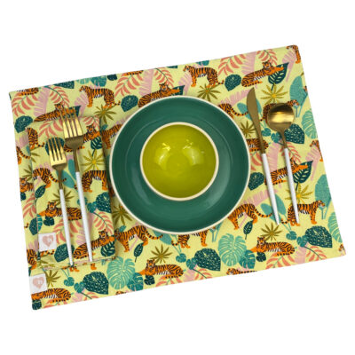 Organic Cotton Placemats - Tropical Tigers - Set of 2